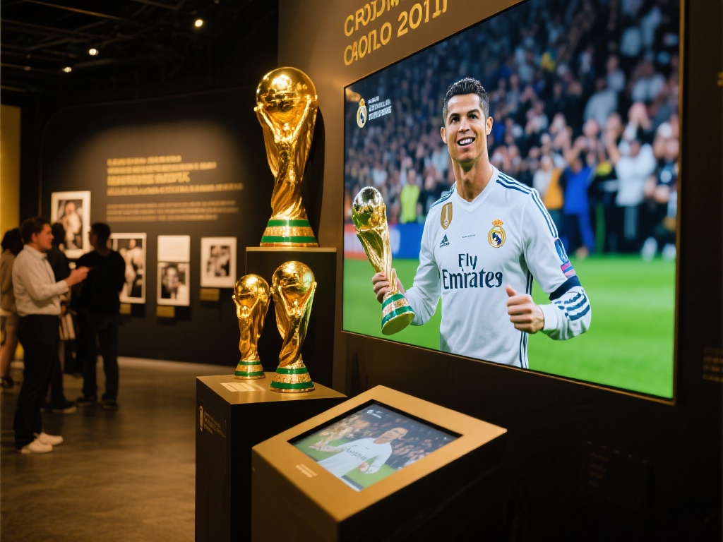 利雅得C罗博物馆开馆，奖杯辉煌全景呈现